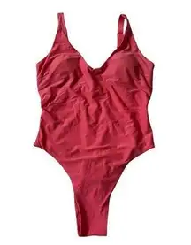 Lululemon Pink Coral Lightly Padded One Piece Swimsuit Women's Size 10 | 66-31