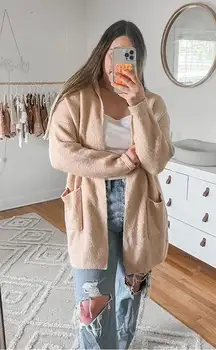 Debut tan cardigan