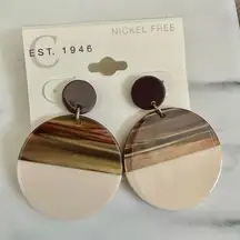 C est 1946 circle statement earrings