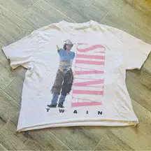 Shania Twain Abercrombie Oversized
Small T-shirt DIY Cropped Cowgirl Western