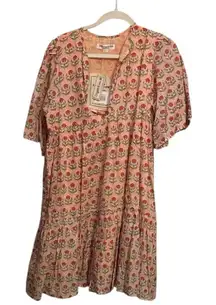 Emerson Fry Pink Floral Midi Dress