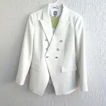 Hugo Boss double breasted cream blazer size US 4