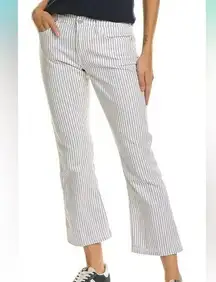 Frame Le Crop Mini Boot Size 33 Pinstripe Nautical Fisherman Coastal Preppy NWT