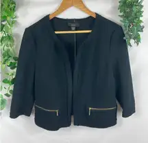 Alfani jacquard open face cardigan