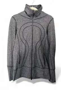Lululemon Heather Gray & Black Stride Jacket 