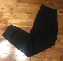 J Crew Martie Pants Womens 4 Black Bi Stretch Cotton Slim Cropped