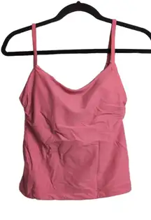 NWT Andie Longline Tank Punch Melon Spaghetti Straps Scoop Neck Top Bikini Small