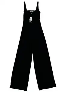 Club L - Square Neck Sleeveless Jumpsuit in Black