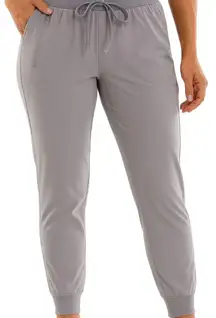 Rachel Zoe Relaxed Fit Versatile Wear Gray Stretch Drawstring Jogger Pant S NWOT