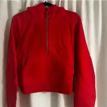 Oversized Scuba Half Zip Hoodie Hot Heat Size XS/s