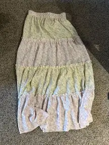 Shein Floral Maxi Skirt Print