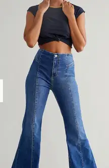 Free People Crvy Wild Honey flare Jean size 33S (short)
