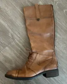 Sam Edelman Perron tan leather riding boot