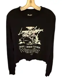 Wrangler Black Cropped T-Shirt nwot