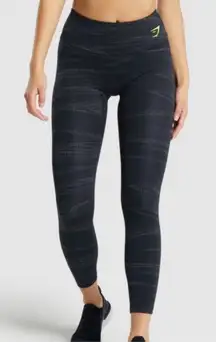 Gymshark Zone Graphic Leggings Black Green Women’s Medium