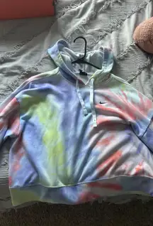 Tie-Dye Cropped Hoodie