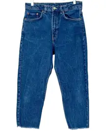 ASOS Weekday Lash Organic High Waist Straight Leg Cropped Jeans, GUC, Size 30