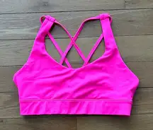 ZYIA Active Hot Pink Light n Tight Strappy Bra