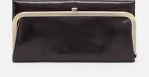 HOBO RACHEL Black Wallet with Gold Accent