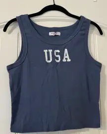 USA Cropped Tank Top