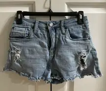 High Rise Jean Shorts