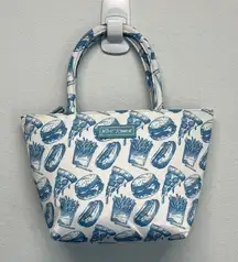 Betsey Johnson | Blue & White Food Lunch Bag