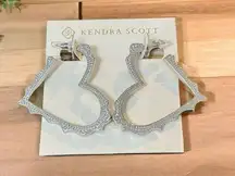 Kendra Scott NEW!  Sophee Heart Hoop Earrings in Silver