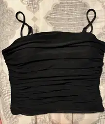 Black Ruched Top