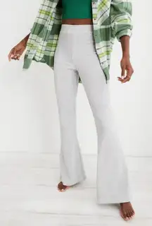 Aerie Groove-On Ribbed Velour High Waisted Flare Pants