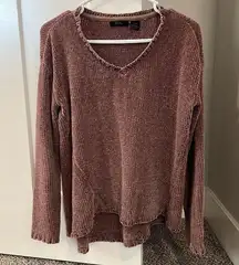 RDI chenille vneck sweater M