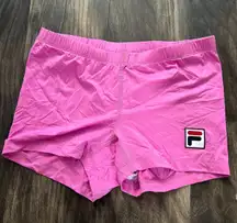 FILA Pink  cheer spandex athletic shorts