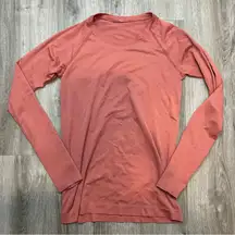 Lululemon Swiftly Tech Longsleeve Clay Compression Workout Top Size 8