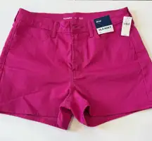 Old Navy Wow High Rise Jean Shorts in Fuchsia Pink Size 10 Summer Vacay Barbie