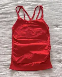 NWOT $79 Sweaty Betty London Red Seamless Workout Tank with Built in Bra S