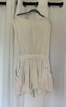 L white free people romper or coverup 