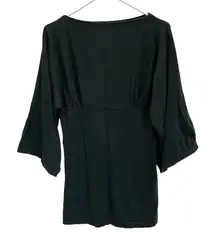 Gap Maternity Size S Sweater Green Kimono Sleeves Boat Neckline Cotton Modal