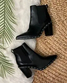 Dodger Studded Point-Toe Booties