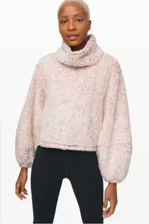 Lululemon Warmth Restore Sherpa Pullover Heathered Copper Clay XS/S Oversized