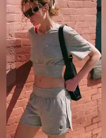 NWT Free People Movement Challenger Set In Heather Grey   $128 MSRP New in free people poly bag  No refunds or cancellations