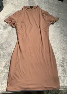 Naked wardrobe dress brown large