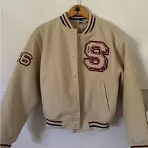 H&M Motif-Detail Signature Varsity Jacket