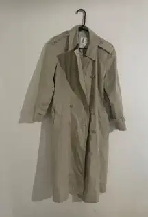 London Fog Cream Trench Coat