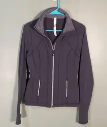 Lululemon Yogi Dance Jacket Ruffle Grey size 8