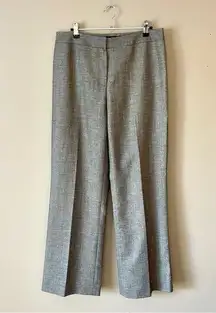 LAFAYETTE 148 NY Taupe Lightweight Wool Blend Wide Leg Trouser Dress Pants Sz 8