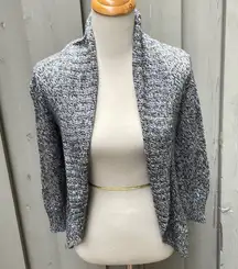 Byer Super Soft Gray Tie Wrap Cardigan Sweater Cotton Blend Women’s Medium