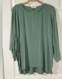 Mint green soft and stretchy tunic top large