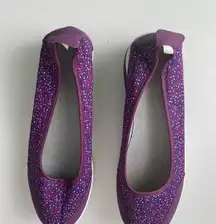 Stylish Purple Polka Dot Women's Flats