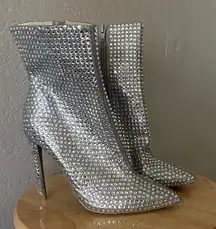 Steve Madden Winnings Rhinestone Heeled Booties