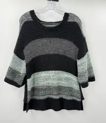 By Malene Birger Alpaca Wool Blend Oversized Striped Sweater Size Medium