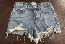 Insane Gene rhinestone Jean shorts Small